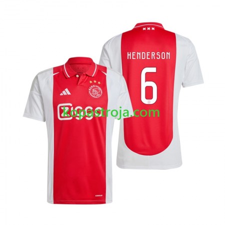 Billiga Fotbollströjor AFC Ajax Henderson 6 Hemma tröja 2024/25 Kortärmad